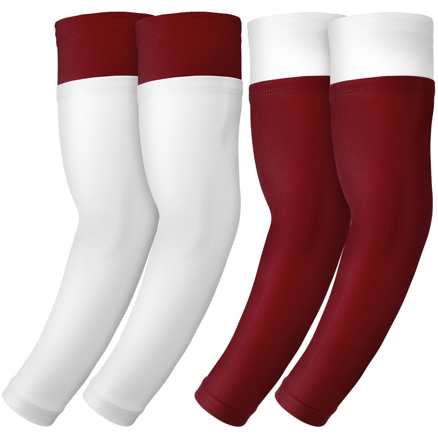 Coume 2 Pairs Double Football Drip Arm Sleeves