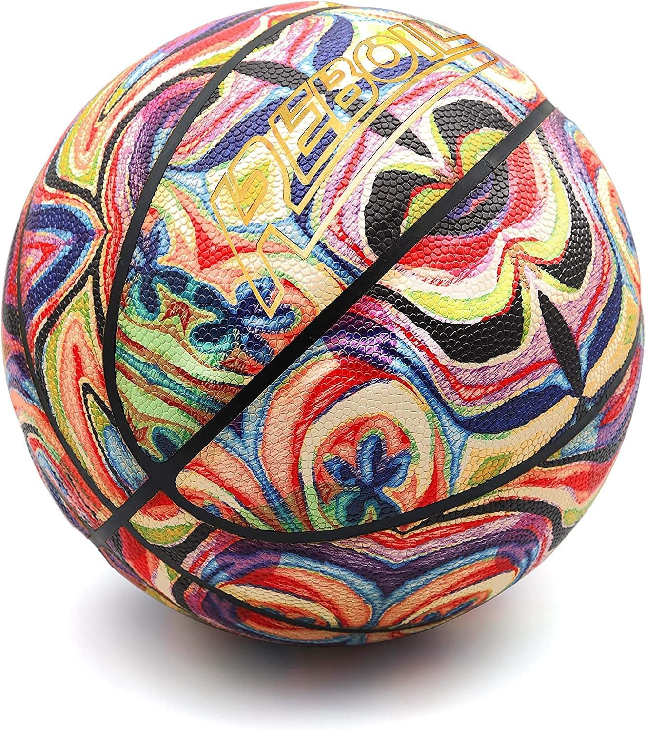 REBOILPHASE Leather Basketball-Kids Basketball Small Basketball
