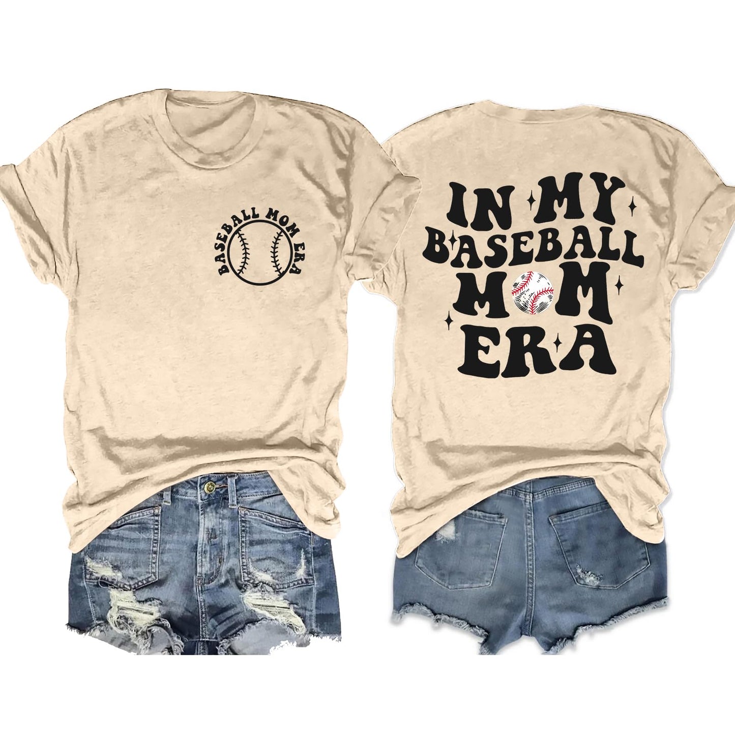 Baseball Mom Funny Baseball Graphic Tee