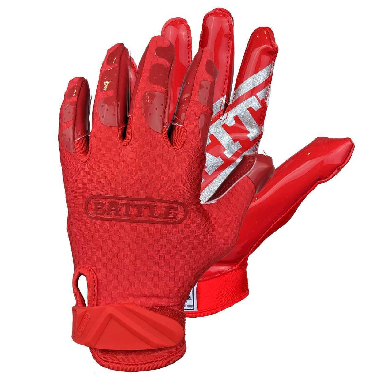 Battle Sports Triple Threat Wide Receiver Gloves - Adult & Youth
